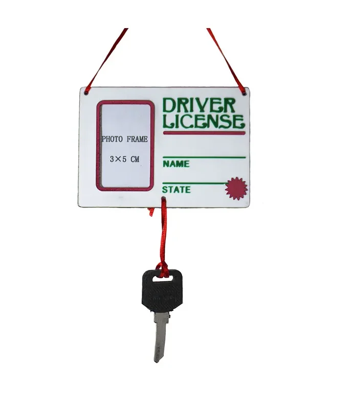 Kurt S. Adler - Drivers License With Key Picture Frame Ornament