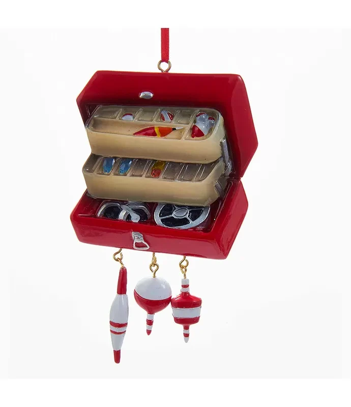 Kurt S. Adler - Tackle Box Ornament For Personalization, -
