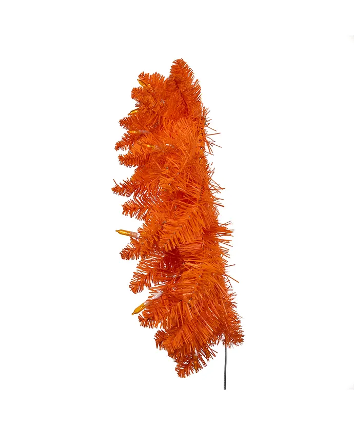 Kurt S. Adler - 18" Battery Operated Pre-Lit Orange Wreath - Multicolored - Image 5