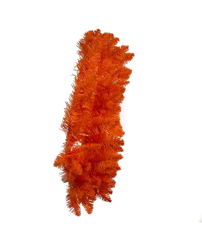 Kurt S. Adler - 24" Battery Operated Pre-Lit Orange Wreath - Multicolored - Image 5