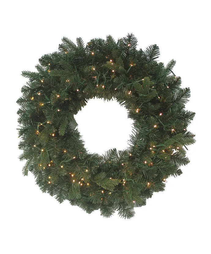 Kurt S. Adler - 24" Un-Lit Noble Fir Wreath - Multicolored