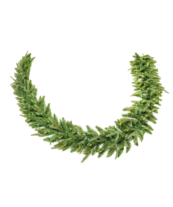 Kurt S. Adler - 9' Pre-Lit Warm White Incandescent Grand Fir Garland - Image 2