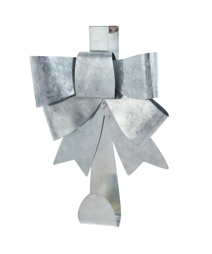 Kurt S. Adler - Silver Bow Over The Door Wreath Hanger - Multicolored
