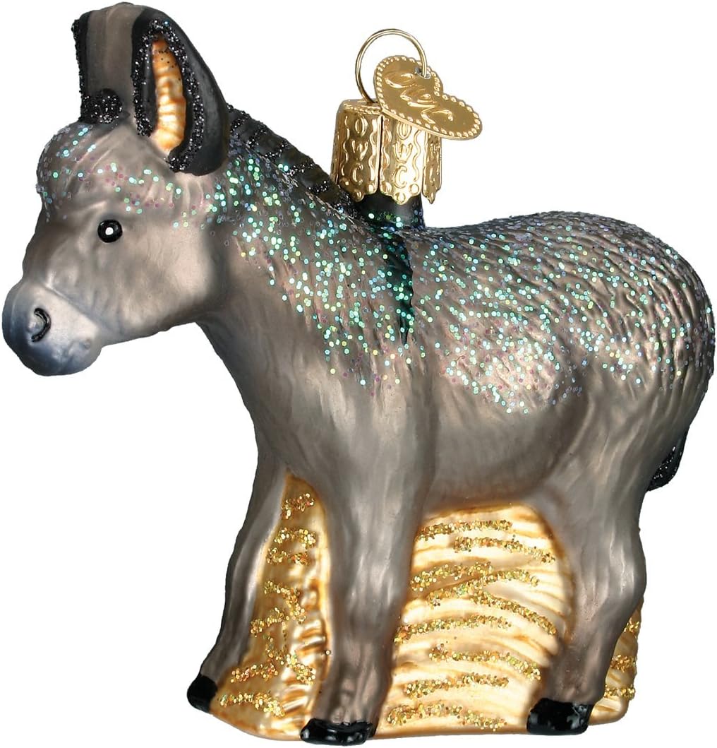 Old World Christmas - Donkey Ornament - Multicolored