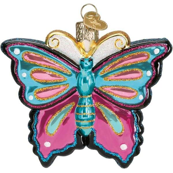 Old World Christmas - Fanciful Butterfly Ornament - Multicolored