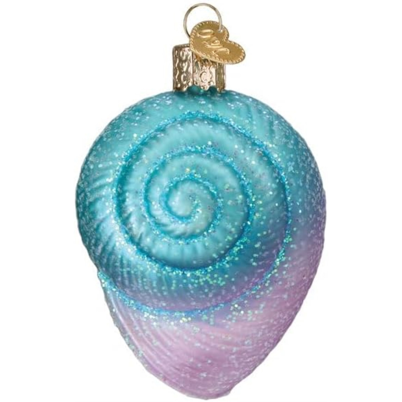 Old World Christmas - Fanciful Spiral Shell Ornament - Multicolored