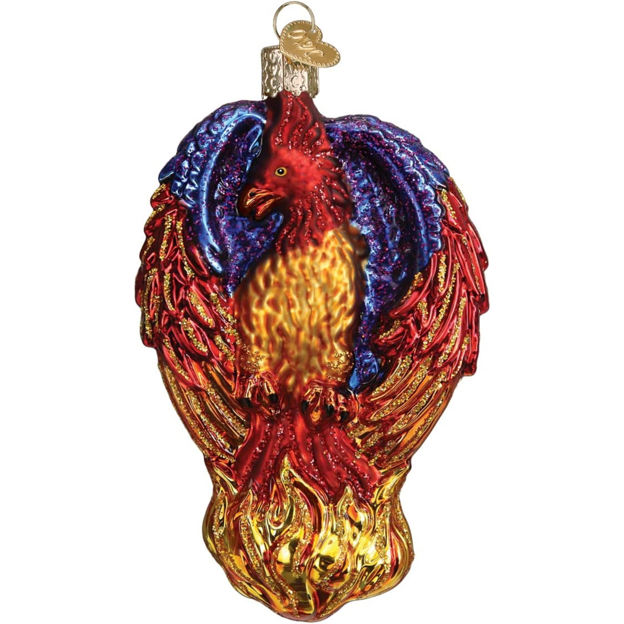 Old World Christmas - Fiery Phoenix Ornament - Multicolored