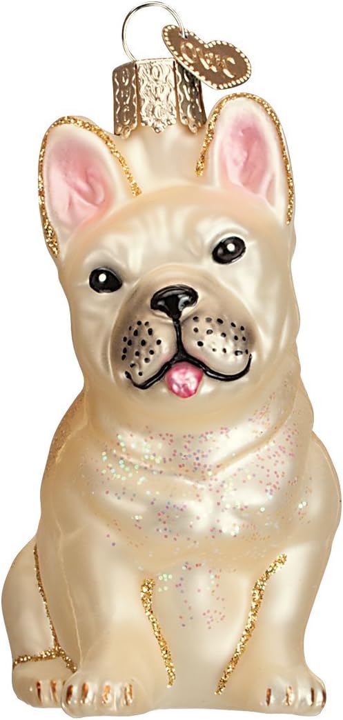 Old World Christmas - French Bulldog Ornament - Multicolored