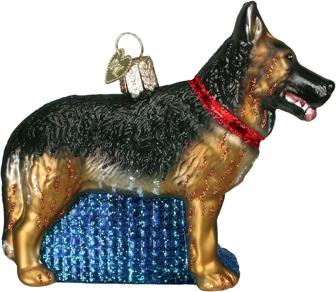 Old World Christmas - German Shepherd Ornament - Multicolored