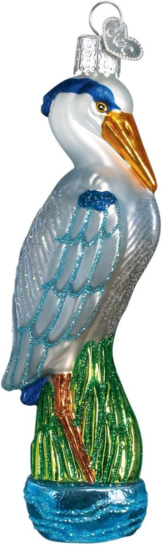 Old World Christmas - Great Blue Heron Ornament - Multicolored