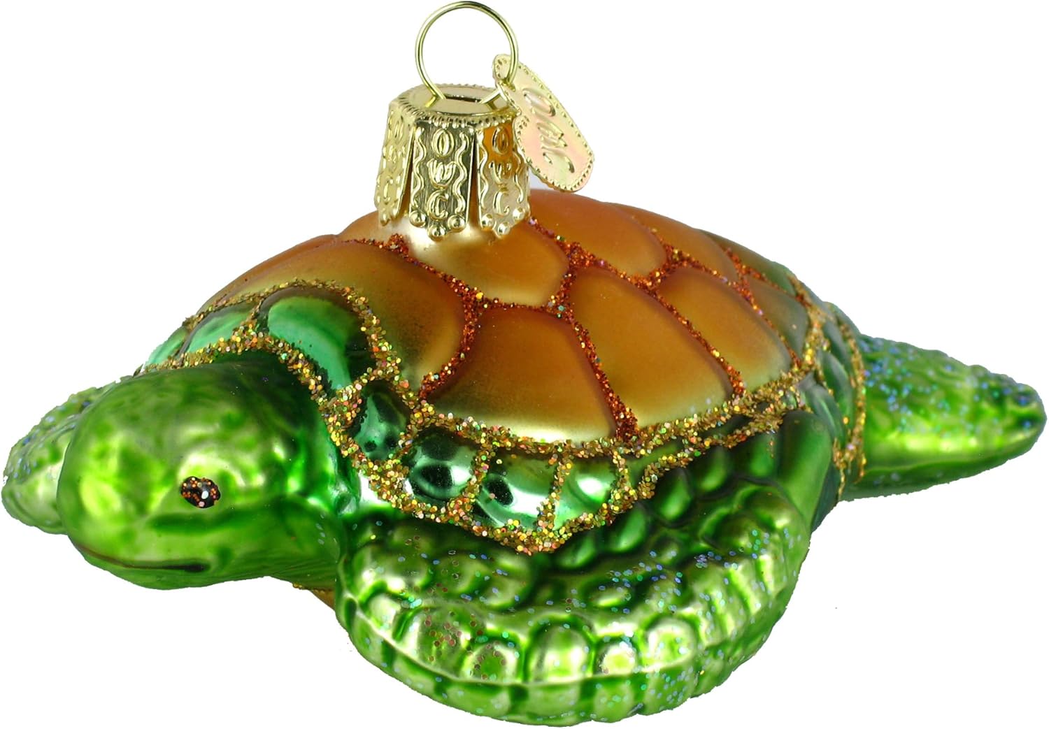 Old World Christmas - Green Sea Turtle Ornament - Multicolored