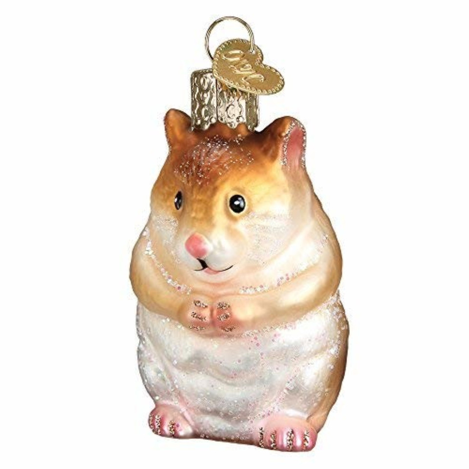 Old World Christmas - Hamster Ornament - Multicolored