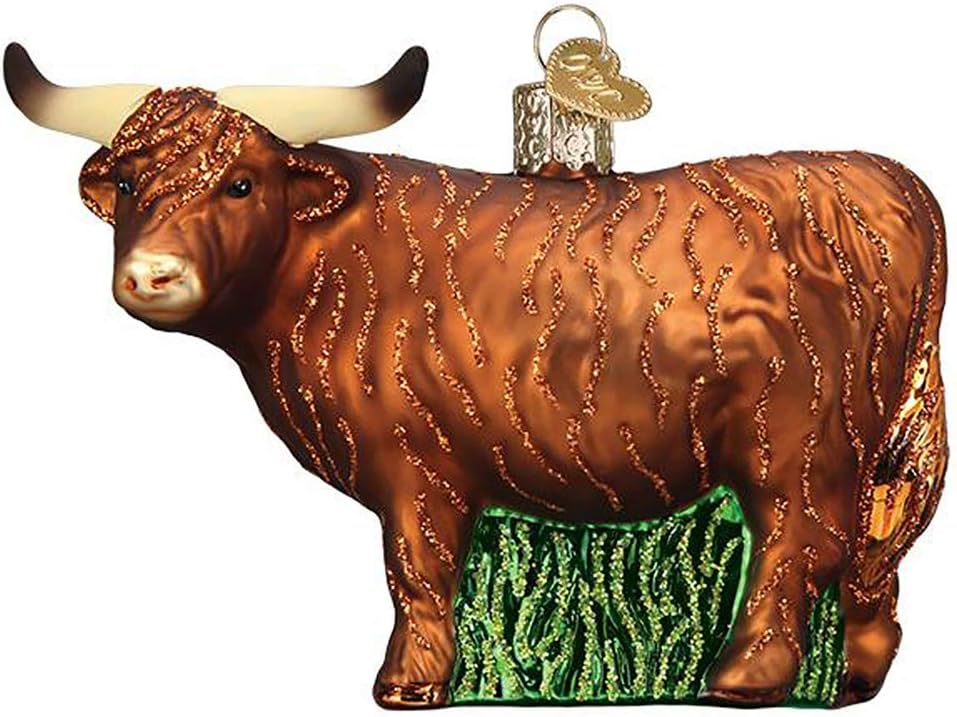 Old World Christmas - Highland Cow Ornament - Multicolored