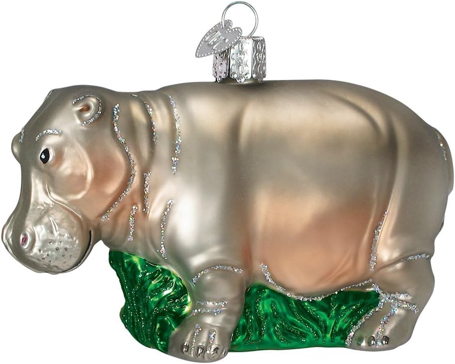 Old World Christmas - Hippopotamus Ornament - Multicolored