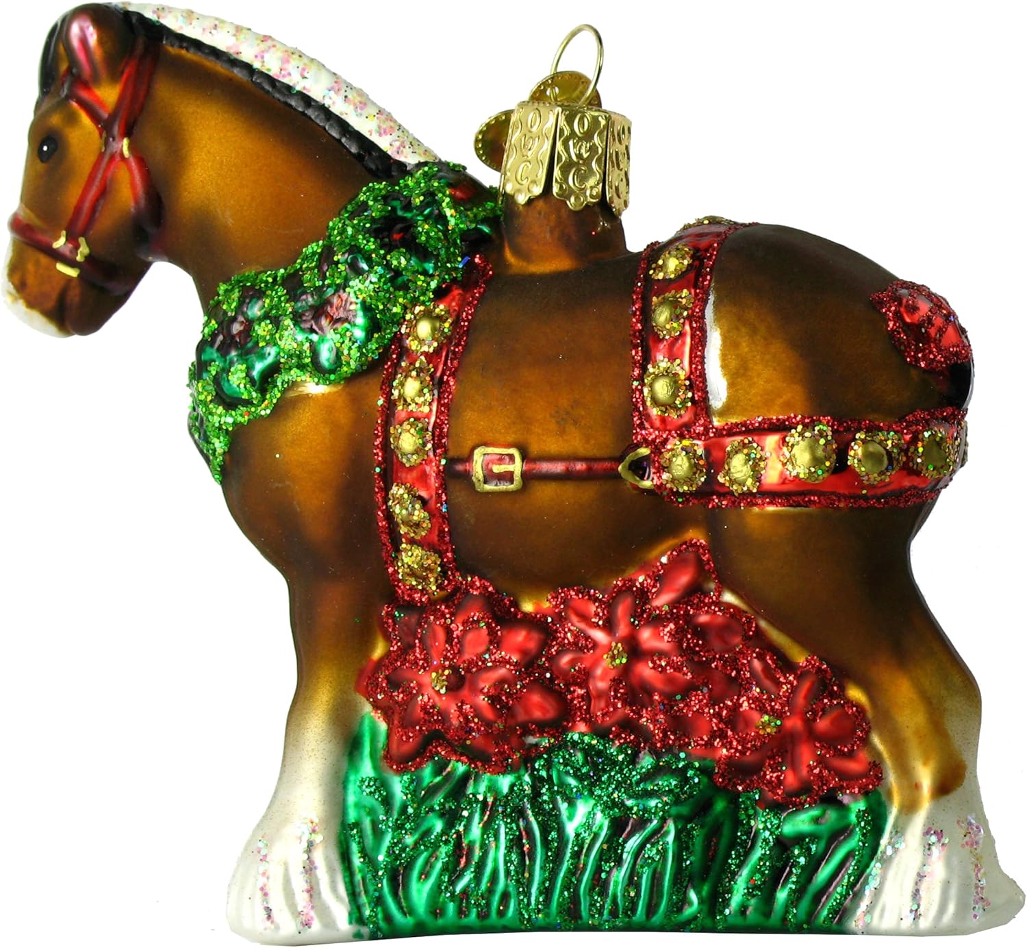 Old World Christmas - Holiday Clydesdale Ornament - Multicolored