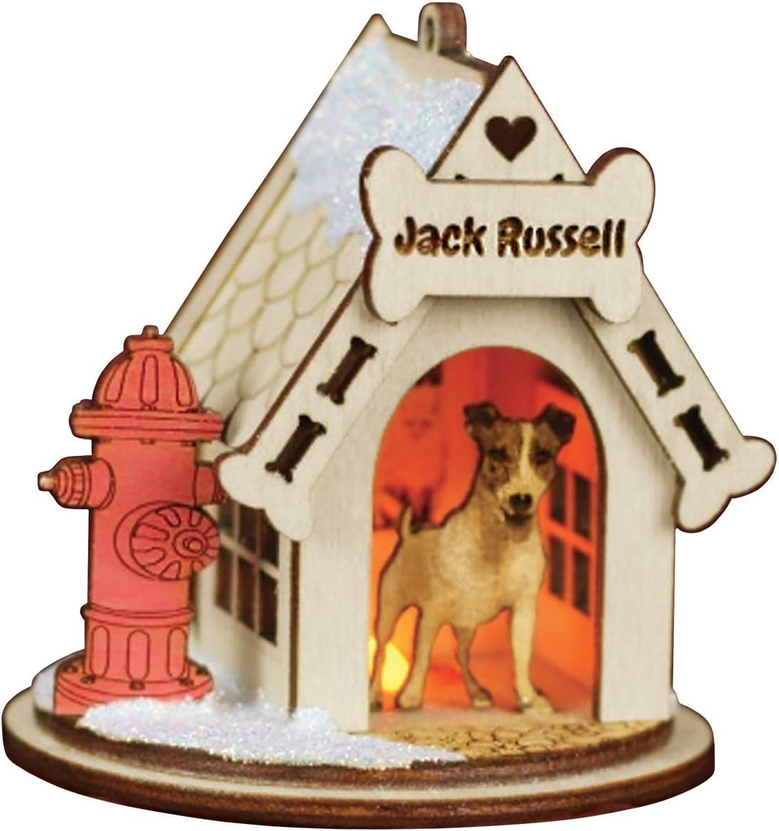 Old World Christmas - Jack Russell-K9111 Ornament - Multicolored