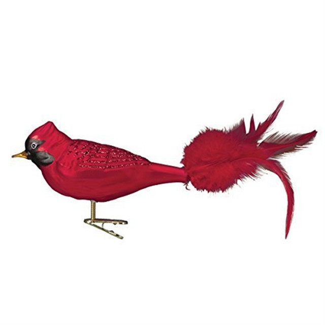 Old World Christmas - Large Red Cardinal Ornament - Multicolored