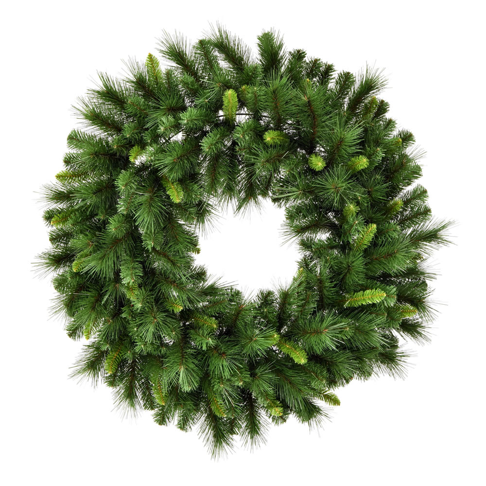 Vickerman - Bangor Mixed Pine Artificial Christmas Wreath, Unlit
