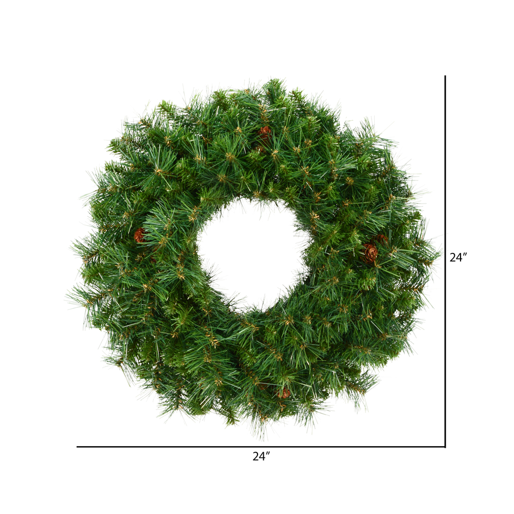 Vickerman - Cheyenne Pine Artificial Christmas Wreath, Unlit - Image 2
