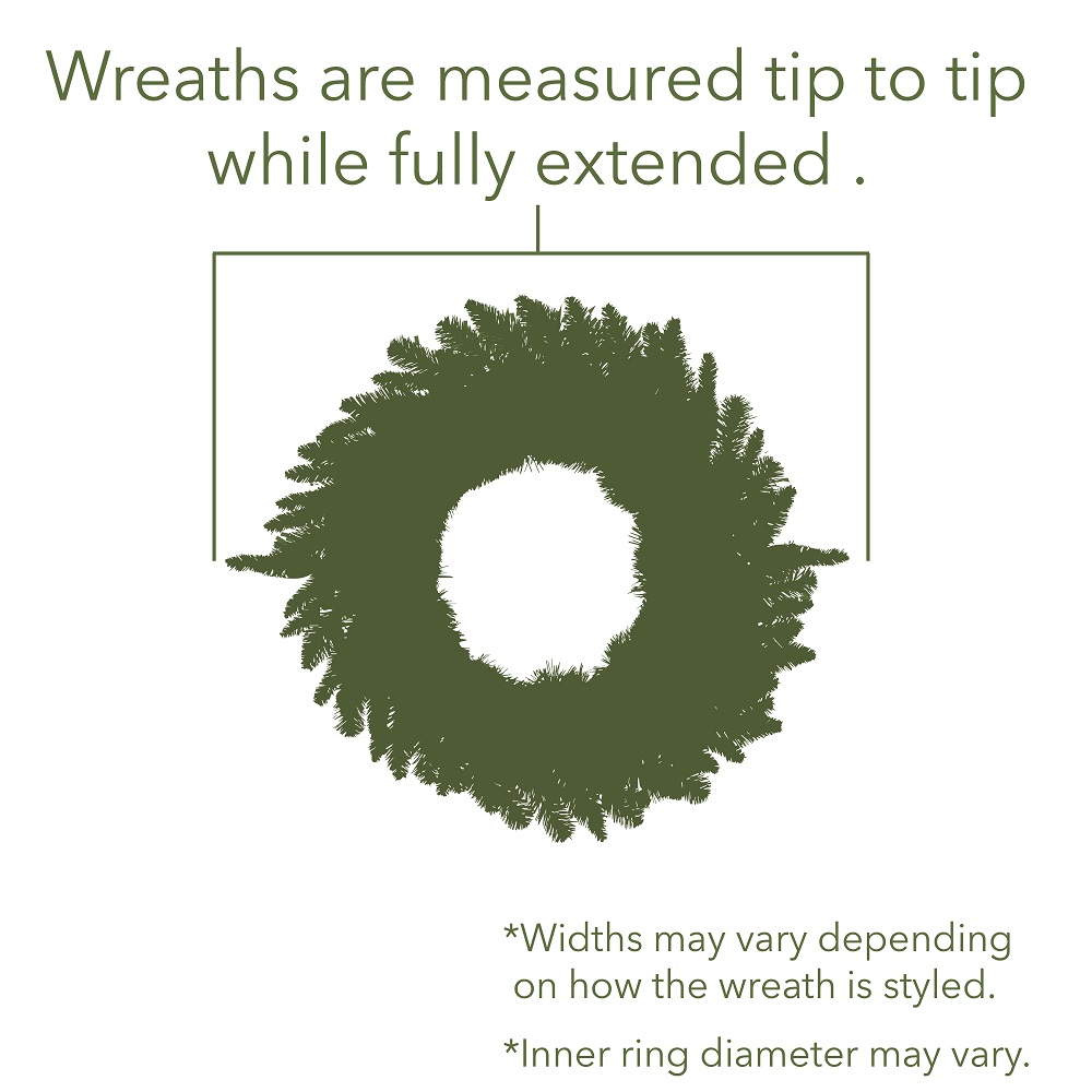 Vickerman - Cheyenne Pine Artificial Christmas Wreath, Unlit - Image 4