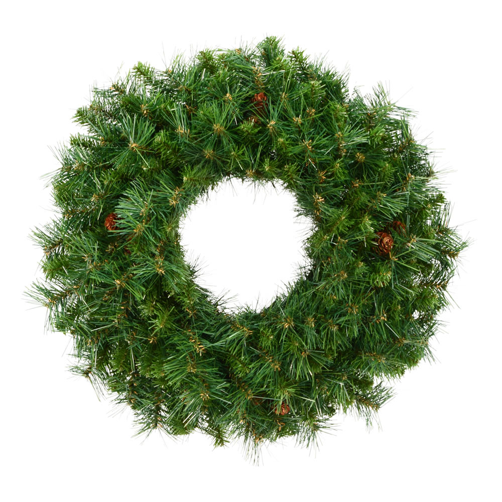 Vickerman - Cheyenne Pine Artificial Christmas Wreath, Unlit
