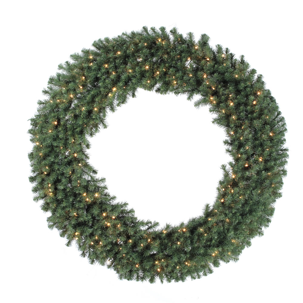 Vickerman - Douglas Fir Artificial Christmas Wreath, Clear Dura-lit Incandescent Mini Lights - Image 3