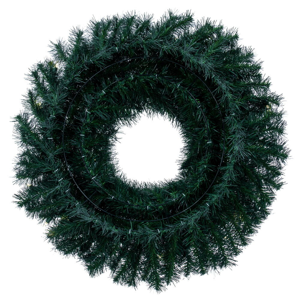 Vickerman - Douglas Fir Artificial Christmas Wreath, Clear Dura-lit Incandescent Mini Lights - Image 23