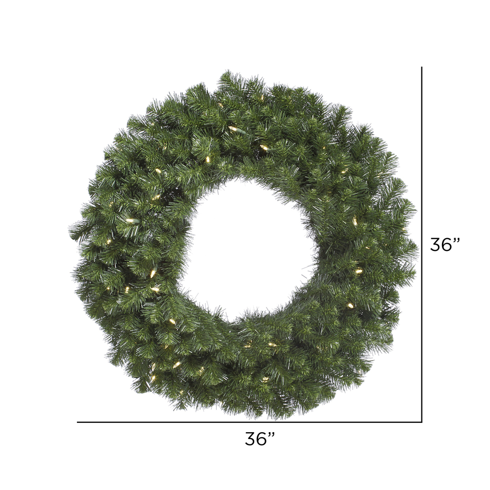Vickerman - Douglas Fir Artificial Christmas Wreath, Clear Dura-lit Incandescent Mini Lights - Image 16