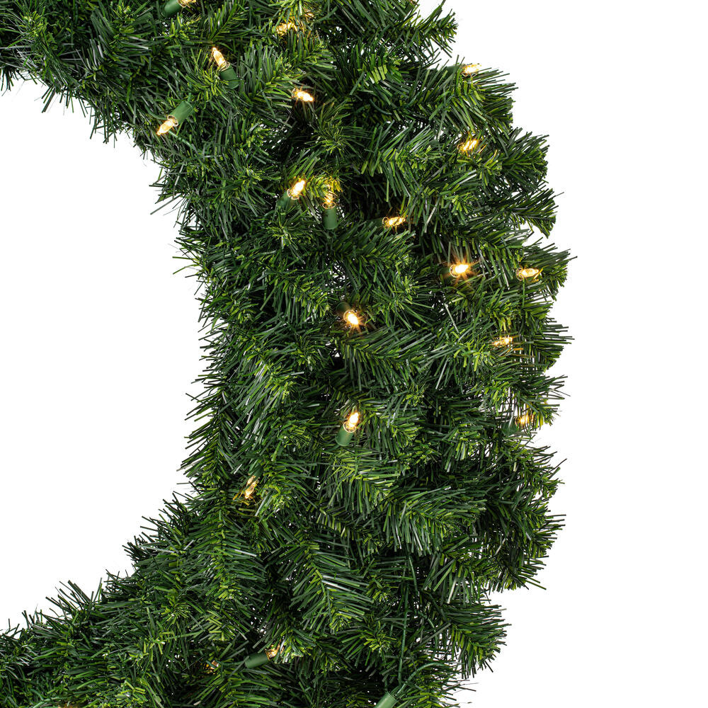 Vickerman - Douglas Fir Artificial Christmas Wreath, Clear Dura-lit Incandescent Mini Lights - Image 15