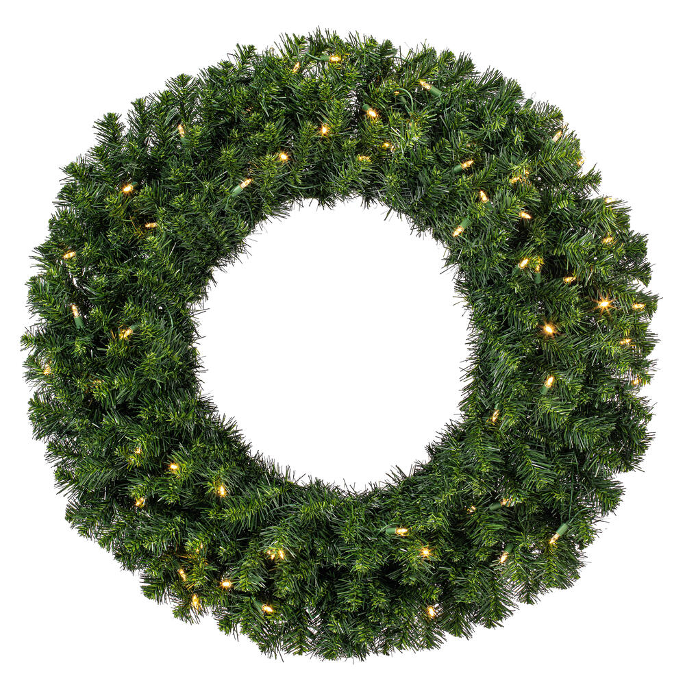 Vickerman - Douglas Fir Artificial Christmas Wreath, Clear Dura-lit Incandescent Mini Lights - Image 17