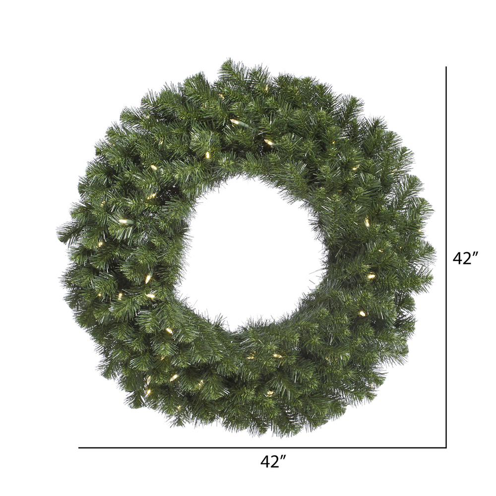 Vickerman - Douglas Fir Artificial Christmas Wreath, Clear Dura-lit Incandescent Mini Lights - Image 13