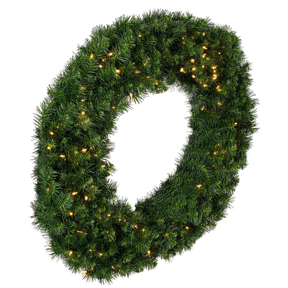 Vickerman - Douglas Fir Artificial Christmas Wreath, Clear Dura-lit Incandescent Mini Lights - Image 11