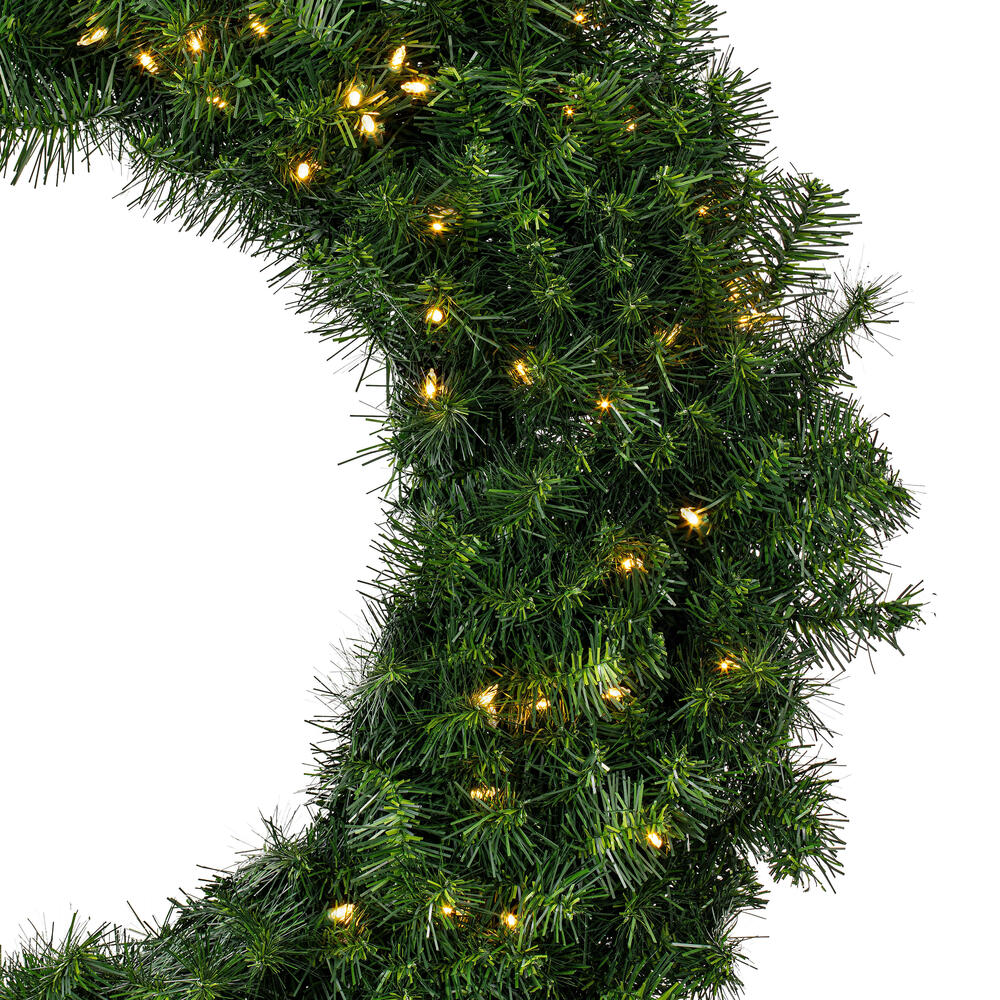 Vickerman - Douglas Fir Artificial Christmas Wreath, Clear Dura-lit Incandescent Mini Lights - Image 10