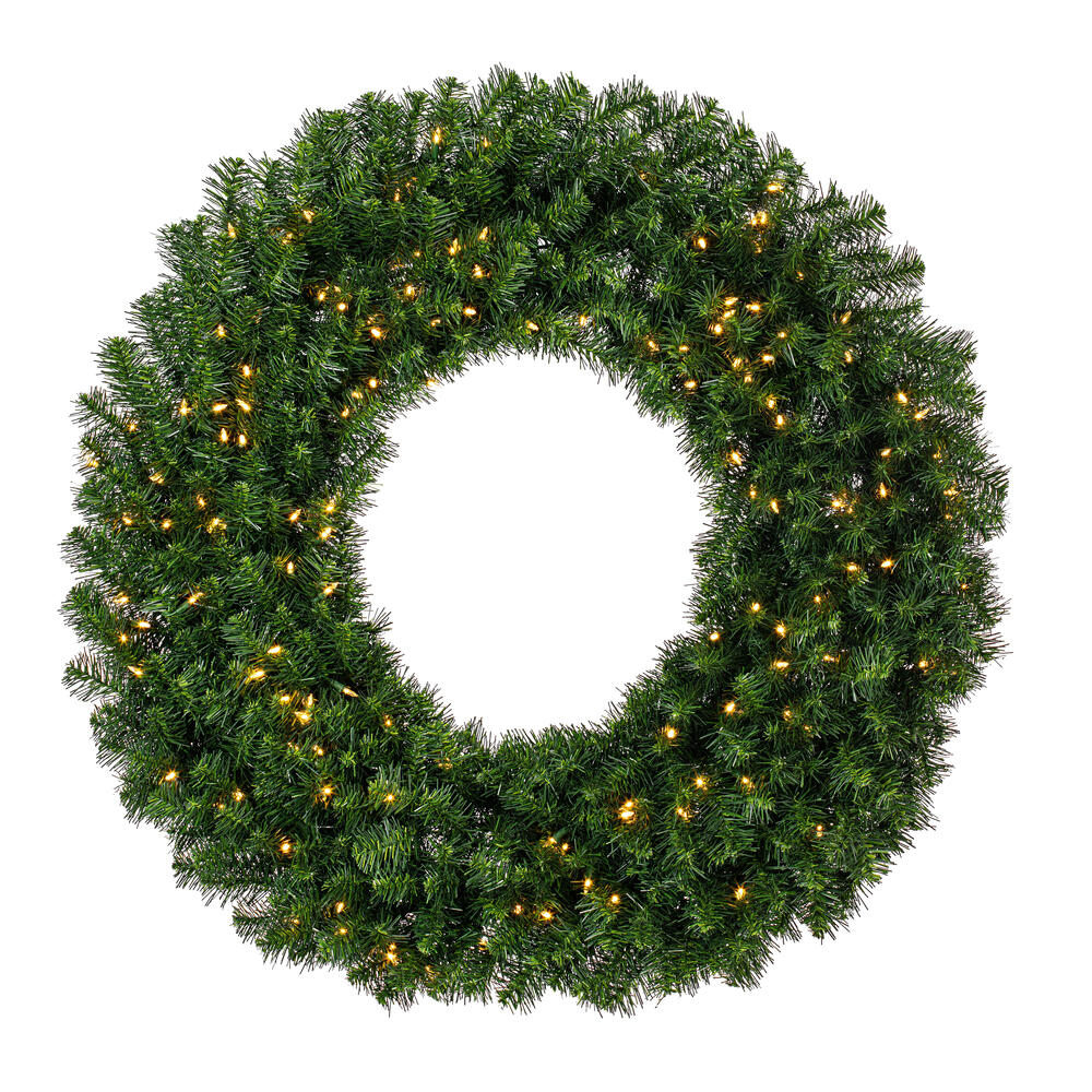 Vickerman - Douglas Fir Artificial Christmas Wreath, Clear Dura-lit Incandescent Mini Lights - Image 12