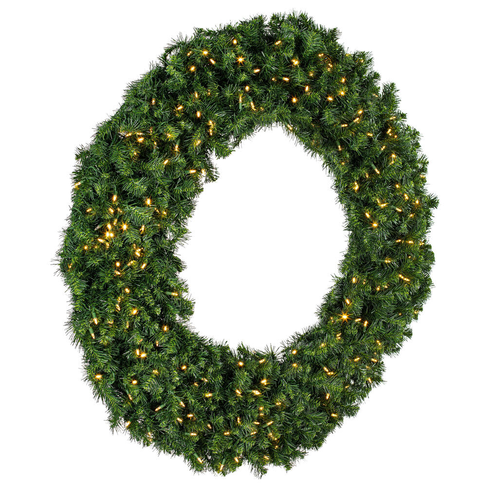 Vickerman - Douglas Fir Artificial Christmas Wreath, Clear Dura-lit Incandescent Mini Lights - Image 7