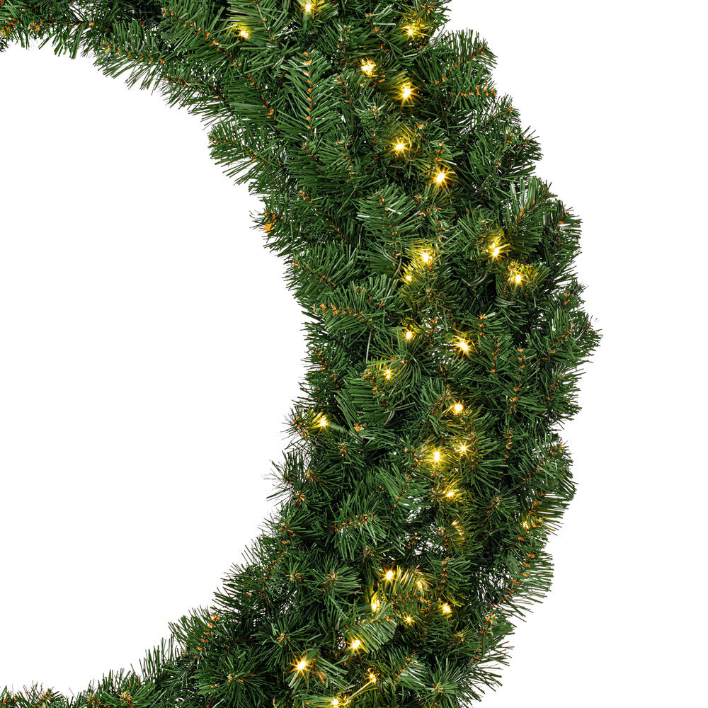Vickerman - Grand Teton Artificial Christmas Wreath, Warm White Single Mold Wide Angle LED Lights - Image 11