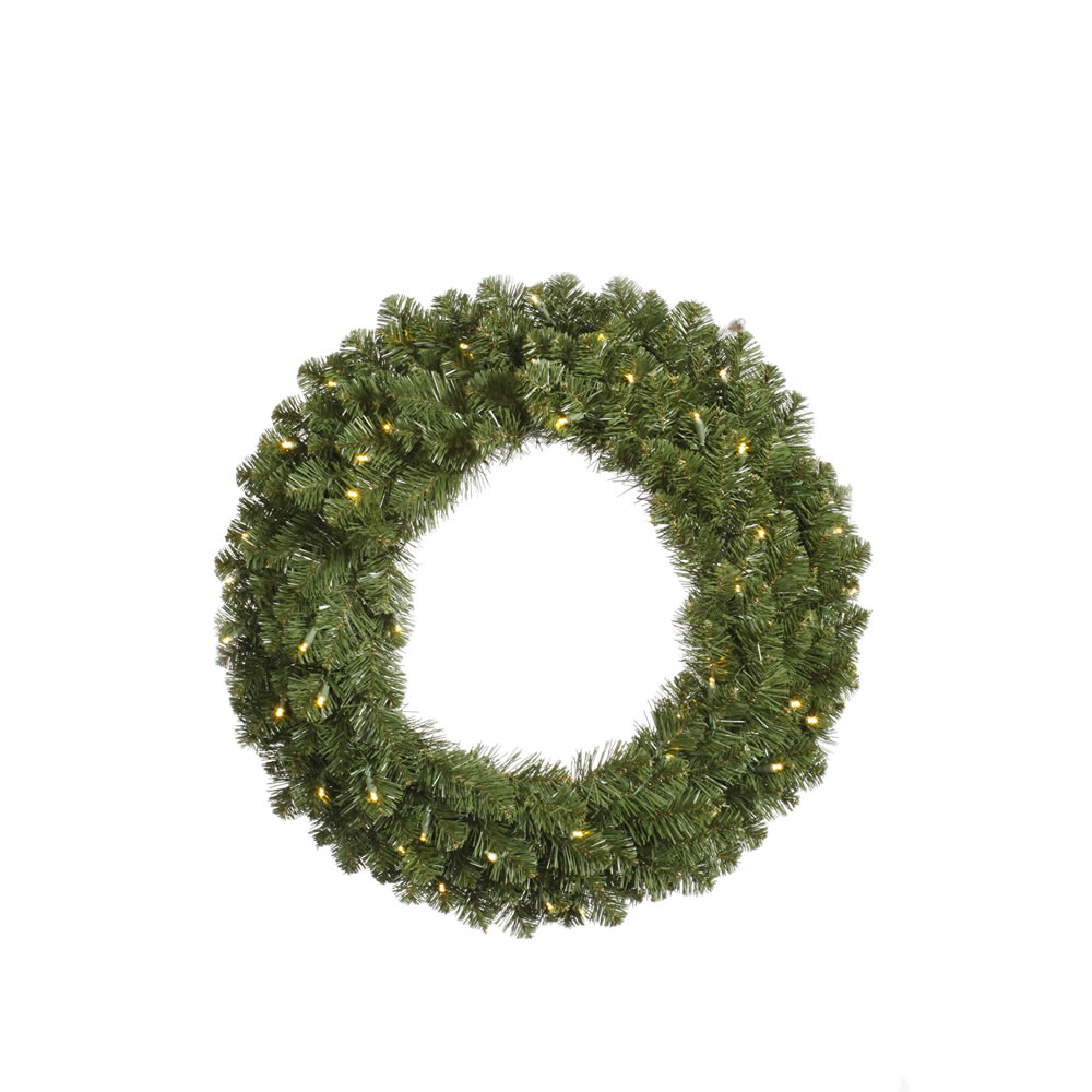 Vickerman - Grand Teton Artificial Christmas Wreath, Warm White Single Mold Wide Angle LED Lights - Image 2