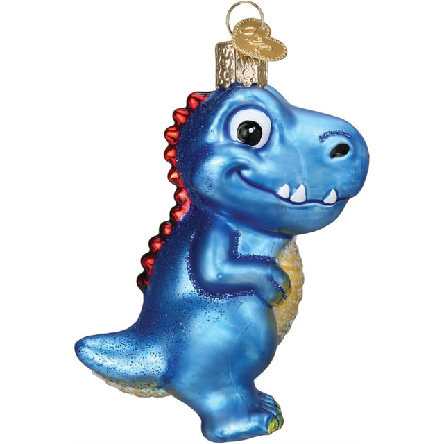 Whimsical Ornaments - A-Roarable Tyrannosaurus Ornament With Beautiful Vibrant Colors, Makes a perfect gift for kids- Blue - Image 4