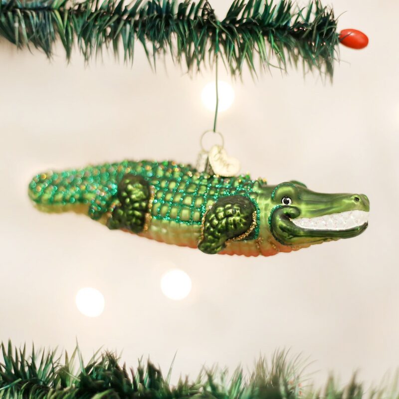 Whimsical Ornaments - Alligator Ornament With Beautiful Vibrant Colors, Makes a perfect gift for kids- Green - Image 3