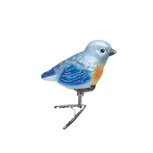 Whimsical Ornaments - Baby Bluebird Ornament With Beautiful Vibrant Colors, Makes a perfect gift - Multicolored