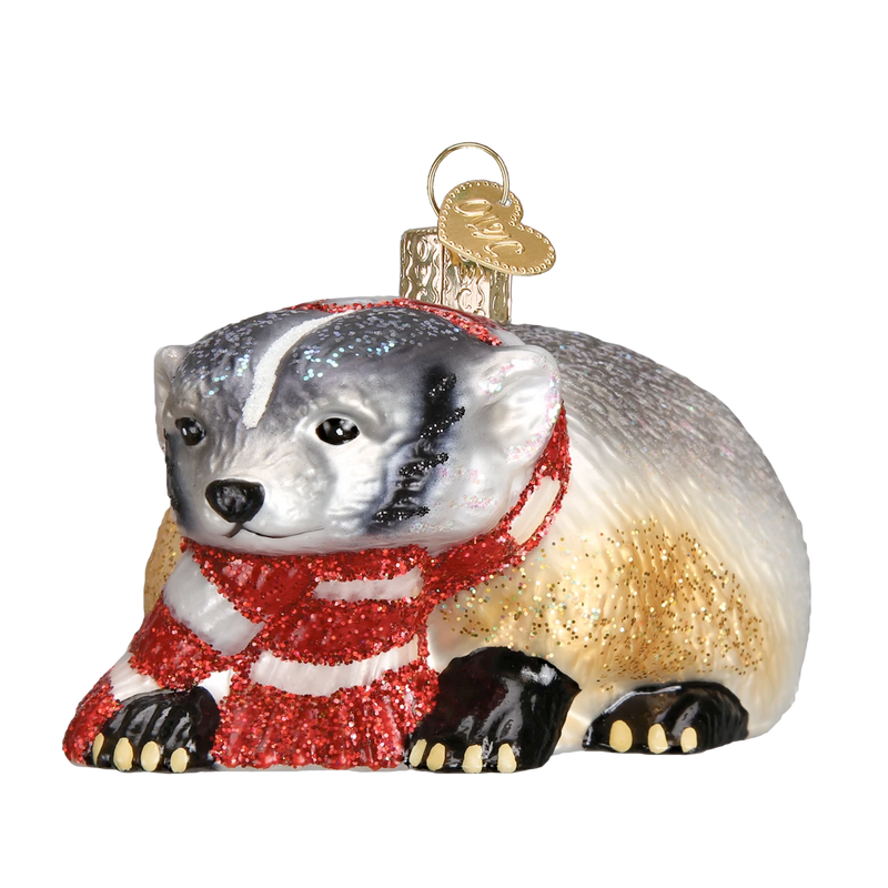 Whimsical Ornaments - Badger Ornament With Beautiful Vibrant Colors, Makes a perfect gift - Multicolored