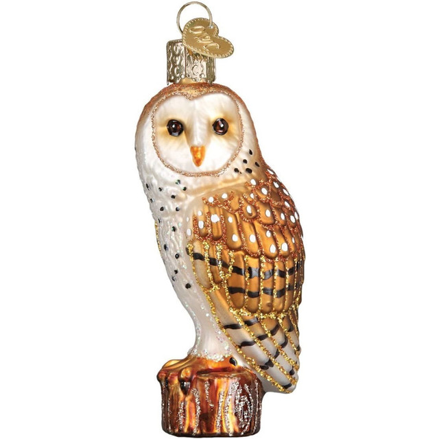 Whimsical Ornaments - Barn Owl Ornament With Beautiful Vibrant Colors, Makes a perfect gift - Multicolored
