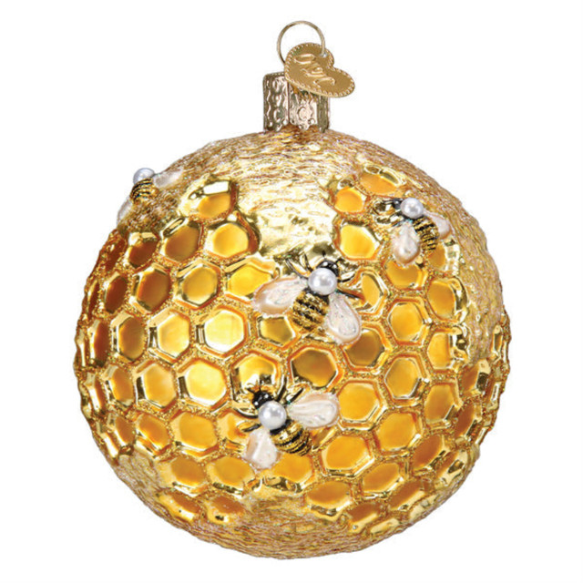 Whimsical Ornaments - Bee Blessed Round Ornament With Beautiful Vibrant Colors, Makes a perfect gift - Multicolored