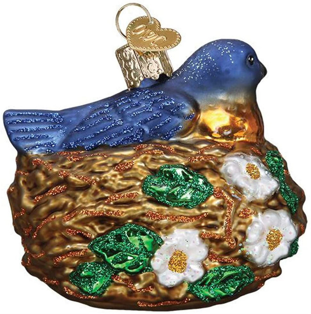 Whimsical Ornaments - Bird In Nest Ornament With Beautiful Vibrant Colors, Makes a perfect gift - Multicolored - Image 2