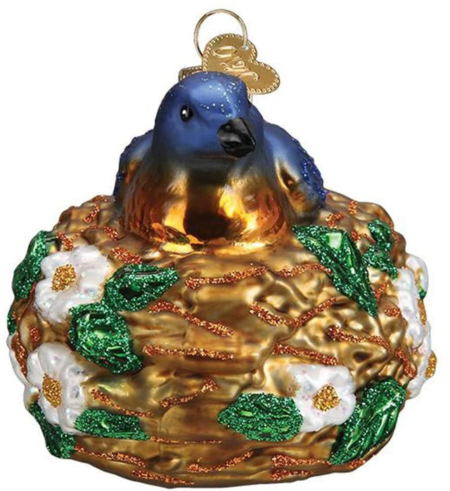 Whimsical Ornaments - Bird In Nest Ornament With Beautiful Vibrant Colors, Makes a perfect gift - Multicolored - Image 3