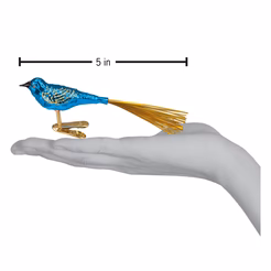 Whimsical Ornaments - Blue Lovebird Ornament With Beautiful Vibrant Colors, Makes a perfect gift - Multicolored - Image 2