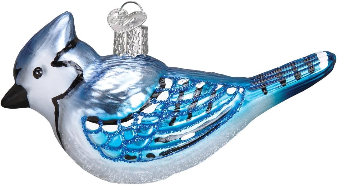 Whimsical Ornaments - Bright Blue Jay Ornament With Beautiful Vibrant Colors, Makes a perfect gift - Multicolored