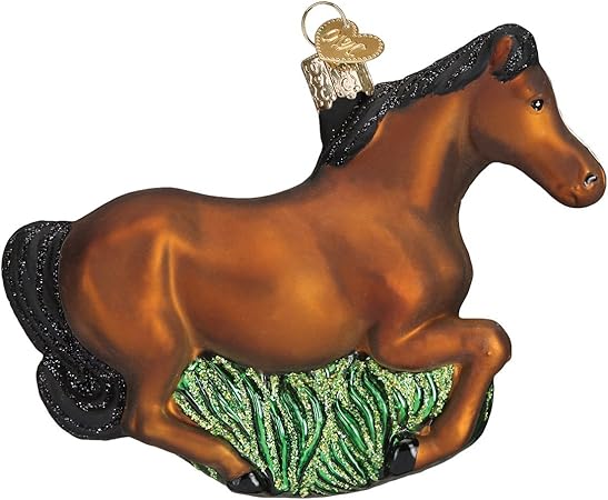 Whimsical Ornaments - Brown Mustang Ornament With Beautiful Vibrant Colors, Makes a perfect gift - Multicolored