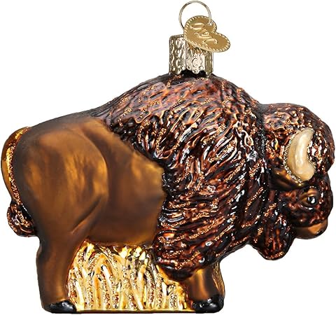 Whimsical Ornaments - Buffalo Ornament With Beautiful Vibrant Colors, Makes a perfect gift - Multicolored
