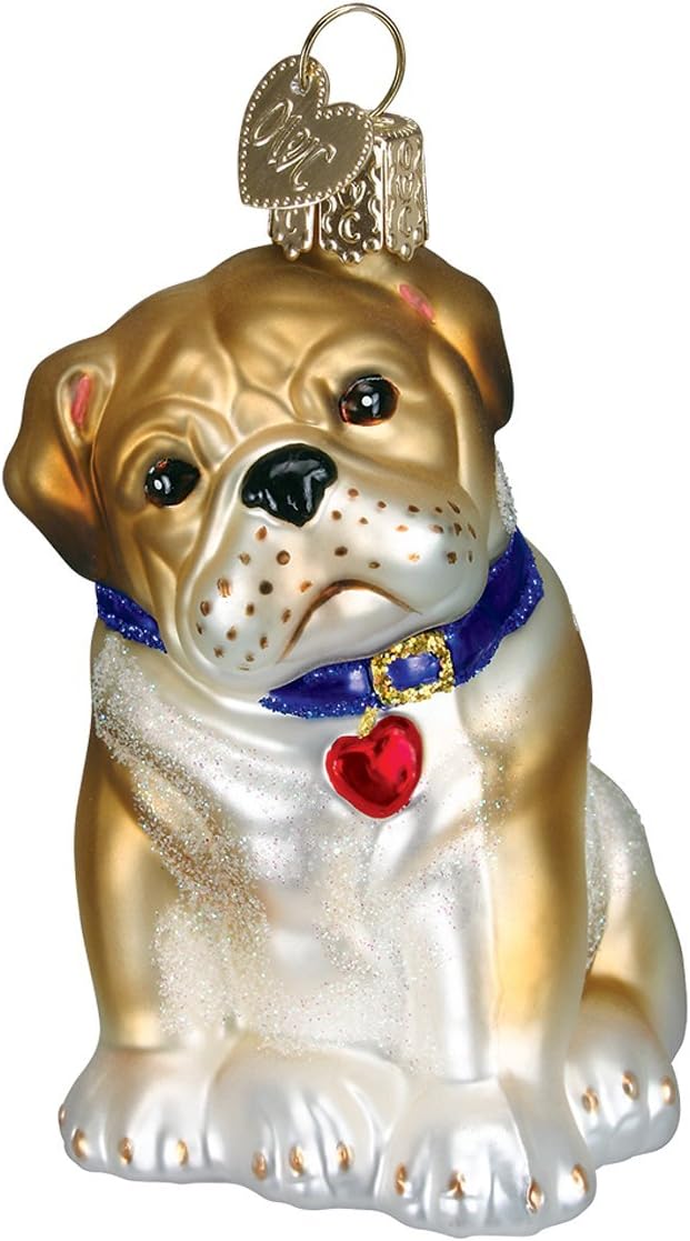 Whimsical Ornaments - Bull Pup Ornament With Beautiful Vibrant Colors, Makes a perfect gift - Multicolored